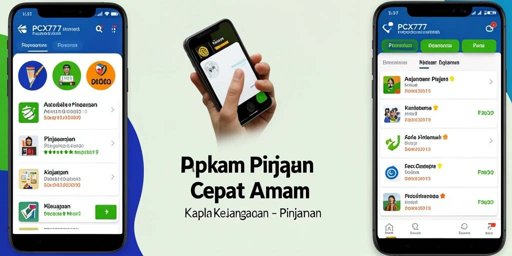 Antarmuka aplikasi PCX777 untuk pengajuan pinjaman yang mudah digunakan.